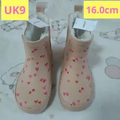 NEXT　新品未使用　女の子　ハート柄キッズレインブーツ16cm 16.5cmのサムネイル
