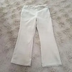 GU ヌクヌクニットコールフレアパンツ 110