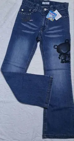 平成レトロ　エンジェルブルー　デニムパンツ　140 新品未使用