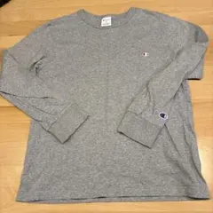 Champion 長袖カットソー グレー 160