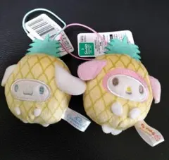サンリオフルーツ着ぐるみマスコット マイメロ　プリン　 シナモンパイナップル