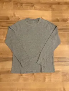 GAP ワッフル長袖カットソー グレー メンズ M