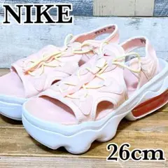美品 ナイキ エアマックス ココ サンダル レディース ピンク 26cm 厚底