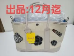 新品《Cat Allamanda》キャンバスワッペントートバッグ　2way