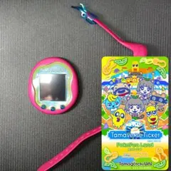 たまごっちユニ ピンク 本体 シリコンバンド ぽこぴー課金済