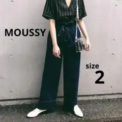 MOUSSY マウジー DRAWSTRING WIDE DENIM ワイドデニム