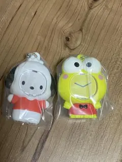 サンリオキャラクターズ　フォトフレームマスコット2 ポチャッコ　ケロッピ