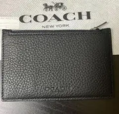 新品　COACH コーチ カードケース　コインケース　小銭入れ　ブラック