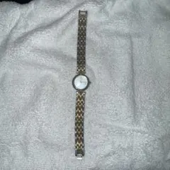 稼働品　セイコー　CREO クォーツ　腕時計 シルバー　ゴールド　レディース