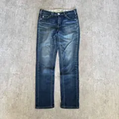 SOMETHING ダークブルー ストレートデニム 夏用