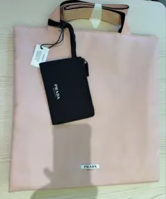PRADA BEAUTY トートバッグ ピンク ポーチ　リバーシブルノのサムネイル