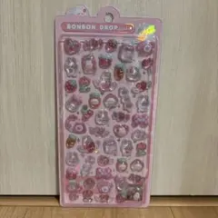 ボンボンドロップシール ももいろボンボン うさぎ