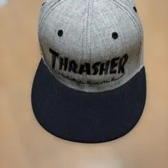 THRASHER スラッシャー 刺繍 キャップ グレー ブラックのサムネイル