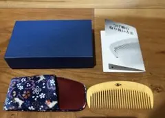 新品未開封】かづら清老舗 かづら清 つげ櫛 兎柄ケース付 - メルカリ