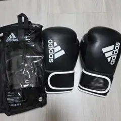 美品‼️adidas ボクシンググローブ ブラック