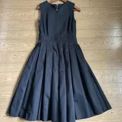 美品♡ユナイテッドアローズ リネン ベルト マキシ丈ワンピース 36 黒 