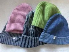ロンハーマン他カラフルなリブ編みニット帽5点セット
