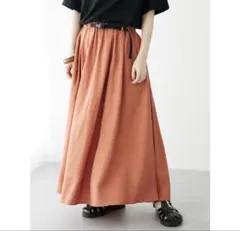 CRAFT STANDARD BOUTIQUE ベルト付きフレアスカートのサムネイル