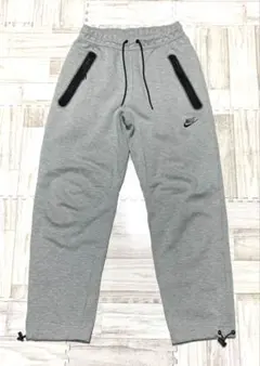 グレー NIKE ナイキ テックフリース オープンヘム パンツ　Sサイズ