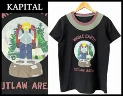 キャピタル カントリー スノードーム キャンプ ネック 3段切替 半袖 Tシャツのサムネイル