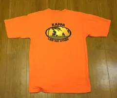 Vintage 90s KAPPA オレンジ Tシャ　LIKE NO OTHER