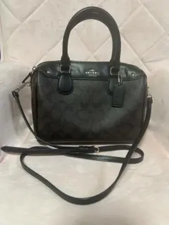 ☆美品☆Coach コーチのショルダー付き2Wayミニボストンバッグ