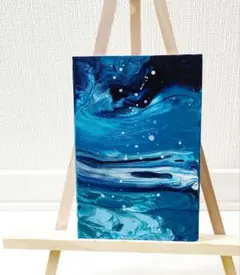 手描き 『水面』 抽象画 原画 インテリア アート