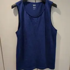 美品ユニクロ UNIQLO ドライEXタンクトップ XS ネイビー 437410
