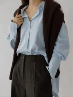 【新品未使用】na.e comfort shirt blue
