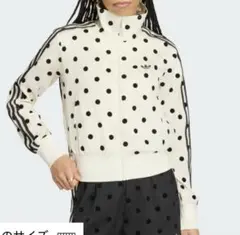 adidas サテン水玉TTトラックトップ M