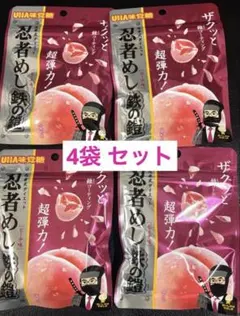忍者めし 鉄の鎧 ピーチ味 40g　4袋