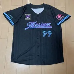 新品未使用】千葉ロッテマリーンズ 角中勝也 ビジターユニフォーム L