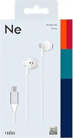RADIUS 有線イヤホン タイプC ホワイトのサムネイル