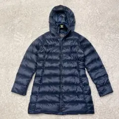 美品 モンベル ネージュダウンコート ロングコート ネイビー 1101551 M 美品 モンベル ネージュダウンコート ロングコート ネイビー 1101551 M