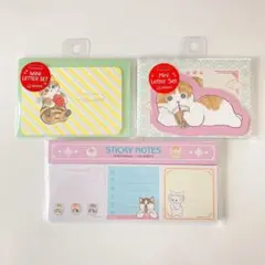 モフサンド mofusand 付箋メモパッドカラー ピンク ミニレターセット