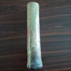 信楽焼　筒型花器　 花生け　花瓶　花入れ　茶道具　丸筒　壺　瑞峯作のサムネイル