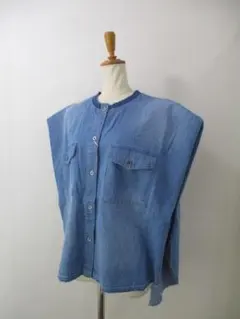 CYAN TOKYO デニムシャツ フリルデザイン 未使用品 - メルカリ