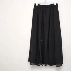 GLOBAL WORK　フレアロングスカート　short ブラック