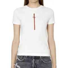 DIESEL フロントジップ 半袖 Tシャツ DIESEL Tシャツフロントジップ(T-VAZY)半袖ホワイト、サイズS - メルカリ