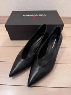HALMANERA ブラック ハイヒール 39