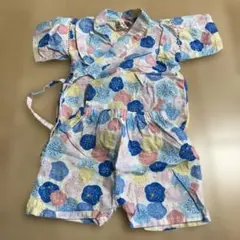 花柄 甚平 90cm 綿100%