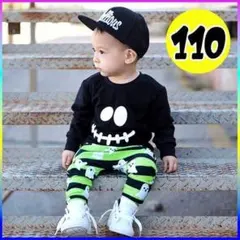 110 子供服 セットアップ上下セット キッズベビーおばけハロウィンコスプレ仮装