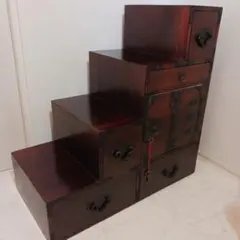 岩谷堂箪笥 3段 チェスト 小箪笥 伝統工芸 タンス 欅材 漆塗 工芸品