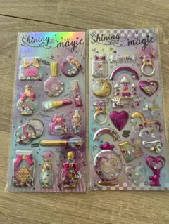 グリッター　シャカシャカシール　ぷくぷくシール　立体