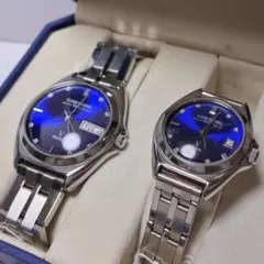 CLAUDIO VALENTINO バレンティノ 腕時計 ペア ブルー #42_のサムネイル
