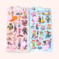 ズートピア　肉球シール　２枚セット