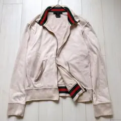 希少✨グッチ　シェリーライン 裏ボア スウェット トラックジャケット アイボリーのサムネイル