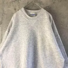 A3572古着　スウェット　グレー　無地　90s Y2K