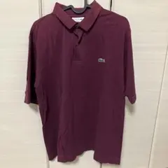 【美品】LACOSTE ラコステ ポロシャツ ボルドーのサムネイル