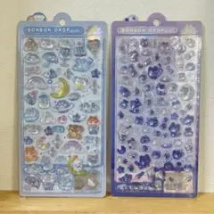 正規品　ボンボンドロップシール　オリジナル　わんわん　よるねこミニ